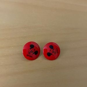 Disney Red Mickey Mouse Stud Earrings